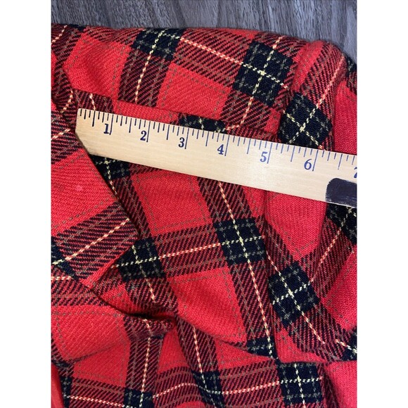 Vintage Prophecy Sag Harbor 90s Plaid Red Black Oversize Blazer Size 14 L/XL - Picture 7 of 11
